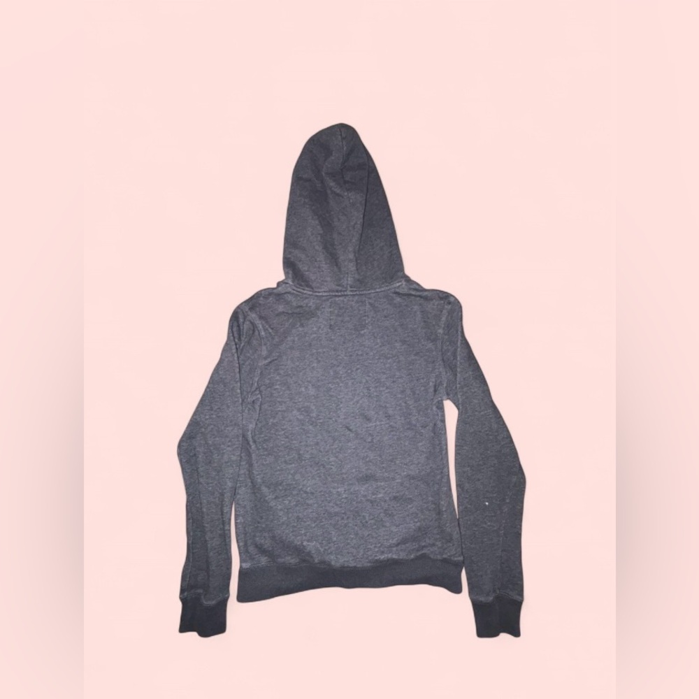 Vintage Y2K Aeropostale Hoodie Gray Logo Pullover Size Medium - Picture 5 of 9